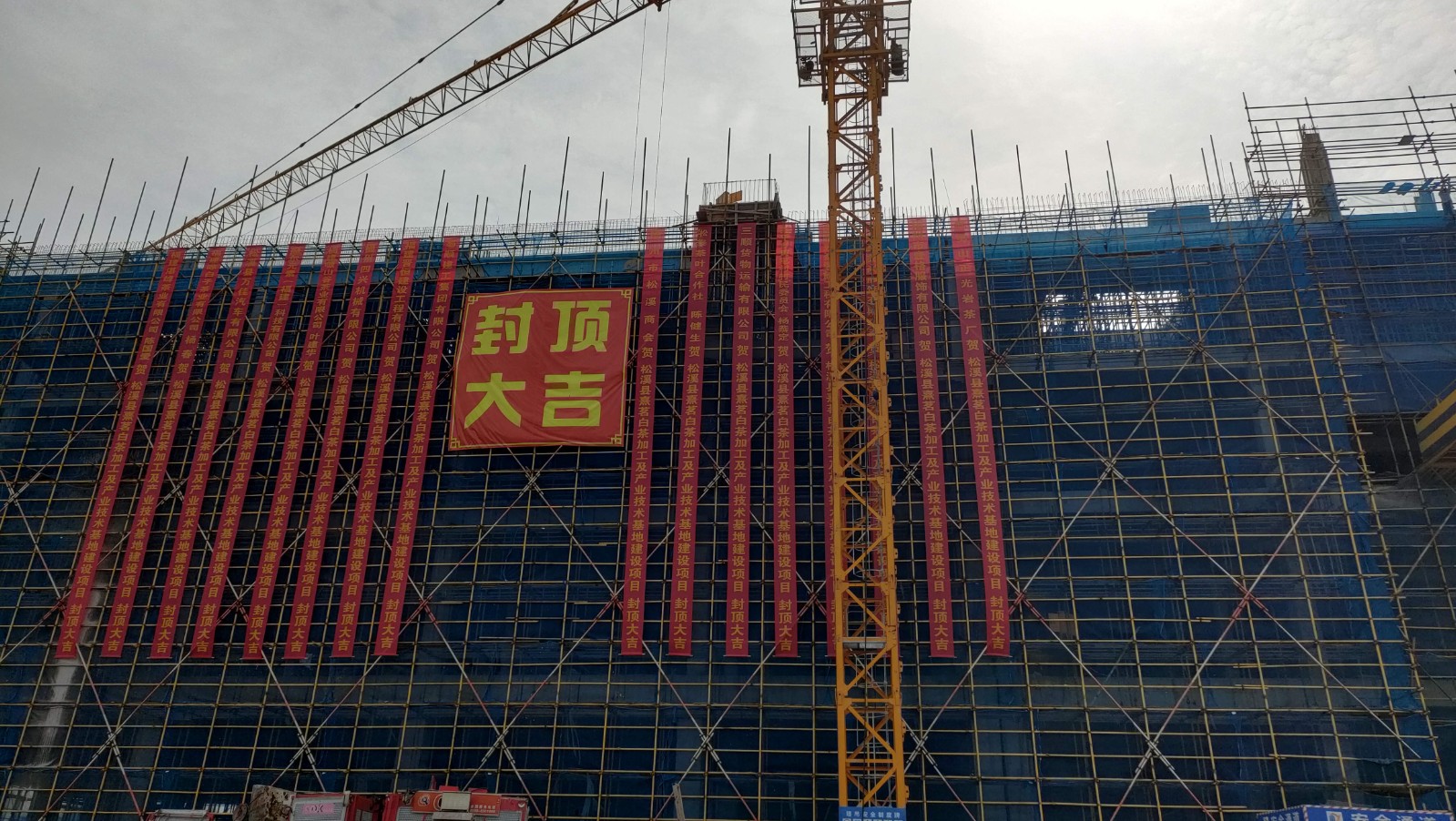 易順建工集團有限公司承建的熹茗白茶加工及產業技術基地建設項目一期工程順利封頂!